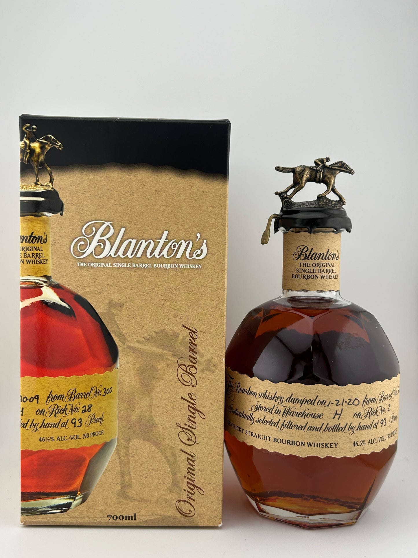 BLANTON'S THE ORIGINAL SINGLE BARRET BOURBON WHISKY